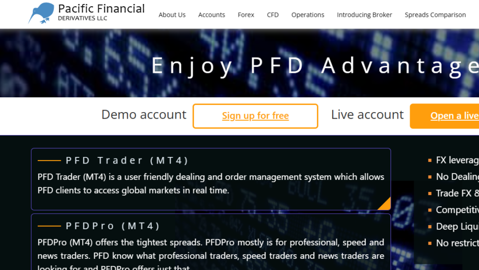 Pacific Financial Derivatives – отзывы, как вернуть деньги