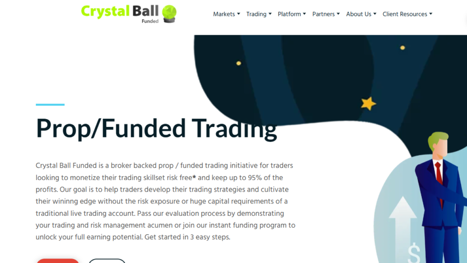 Вернуть деньги от Crystal Ball Funded, отзывы клиентов