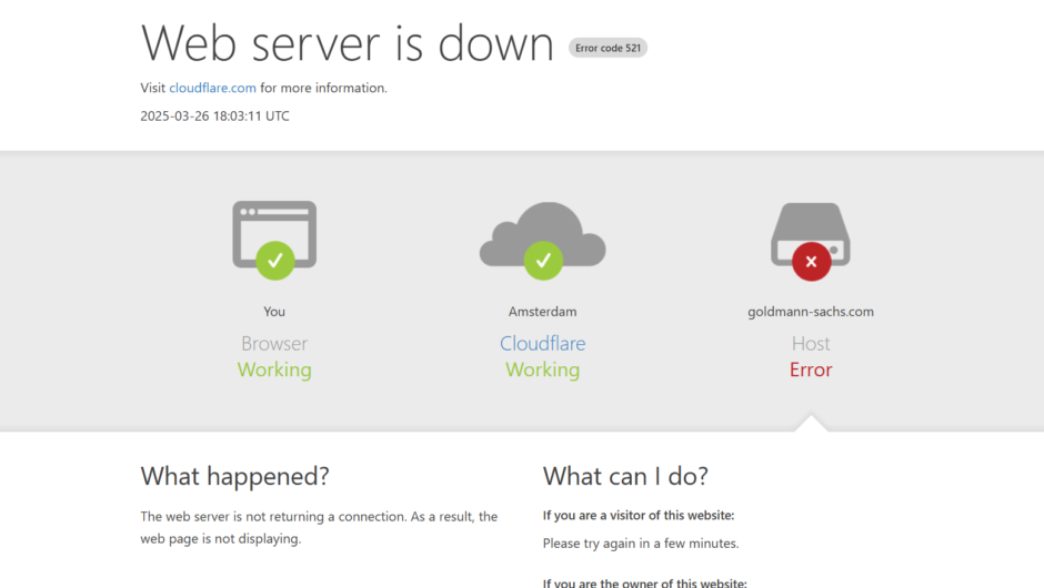 Goldmann Sachs — отзывы, как вернуть депозит, мошенники