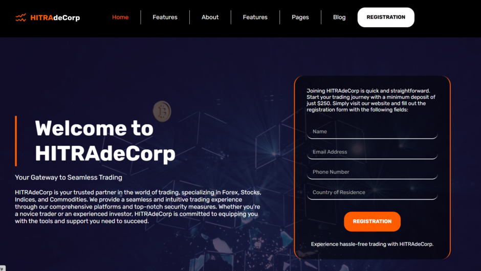 HITRAdeCorp — отзывы, как вернуть депозит, мошенники