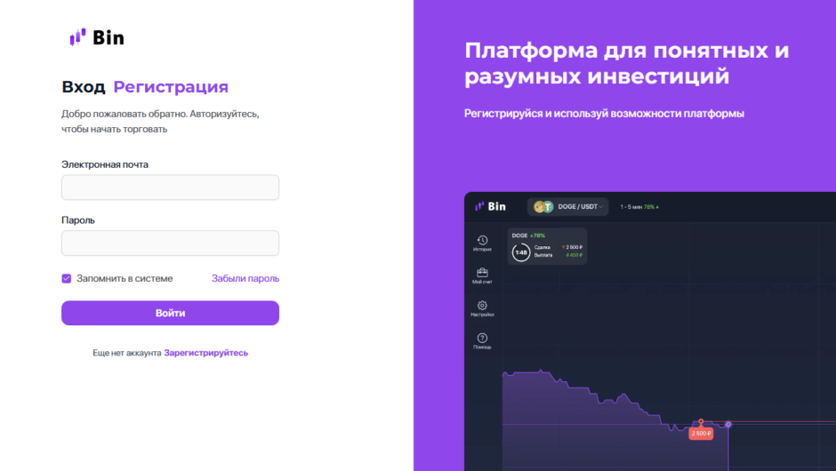 Bin мошеннический проект