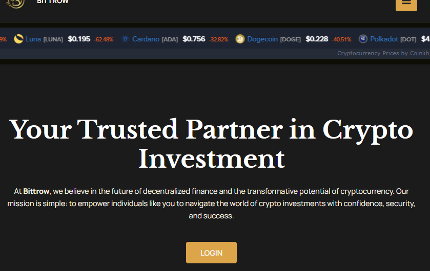 Bittrow(bittrow.com) — Отзывы, Как вернуть деньги, Мошенники