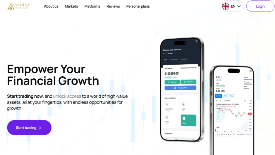 Armira Capital(armiraex.com) — Отзывы, Обман под видом брокера