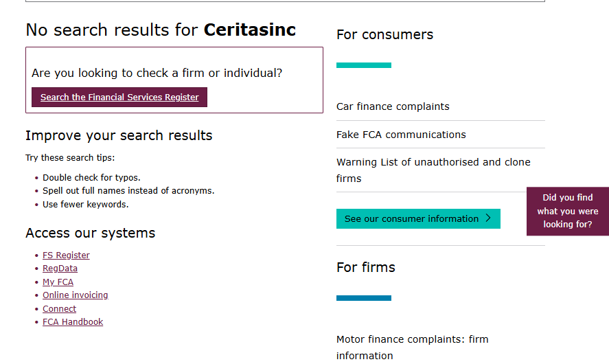 Ceritasinc — Отзывы эксперта о мошеннической схеме, осторожно