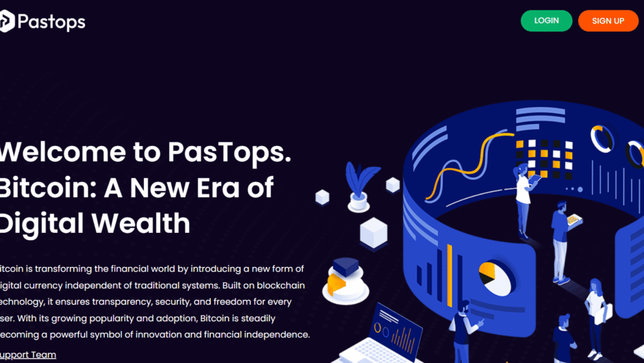 PasTops — криптоплатформа нового поколения для управления цифровыми активами
